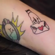 Francesca's tattoo from the #MJAfterhours video