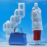 Fendi windows at Harrods, inspired by the Palazzo's architecture 