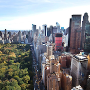 Properties adjacent to New York's Central Park; image courtesy of Sotheby's