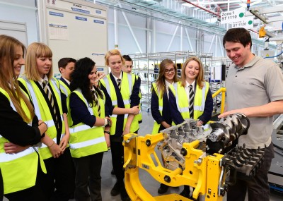 Young people visit the EMC