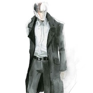 Sketch for Zegna's Made in Japan collection 