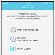 Crystal is a popular iOS ad-blocker 