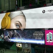 Fendi & Beats by Dre billboard in Times Square 
