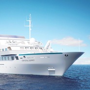 Rendering of Crystal Cruise's Esprit yacht 