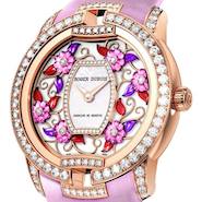 Blossom Velvet Pink timepiece by Roger Dubuis