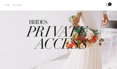 conde nast brides.private access web