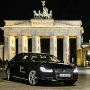 Piloted Audi A8 at Berlin Film Festival