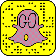 Gucci Snapchat ghost, designed by artist GucciGhost