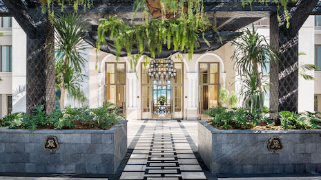 Lobby entrance at the St. Regis Langkawi, Malaysia 