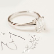 De Beers' classic solitaire engagement ring 