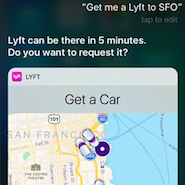 Lyft's iPhone app is now integrated with Siri