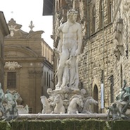 Fountain of Neptune in Florence 