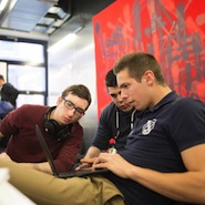 Student hackers during Louis Vuitton's hackathon 
