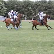 Match in progress at Second Annual Family Polo Day, Greenwich Polo Club, Greenwich, CT. The Luxury Marketing Council of Connecticut-Hudson Valley organized 