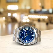 Vacheron Constantin Overseas timepiece captured at New York's Grand Central