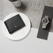 Montblanc men's wallet and watch 