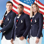 Opening ceremony uniforms created for the U.S. Olympic team by Ralph Lauren