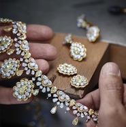 Chopard fine jewelry on display at Harrods 