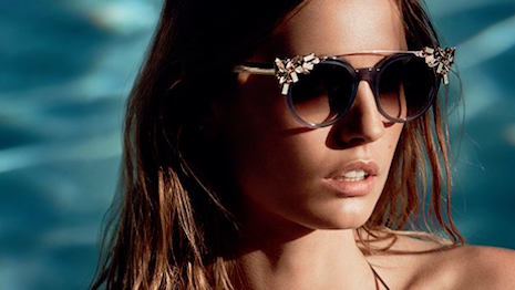 Jimmy Choo limited-edition Vivy sunglasses; licensed by Safilo 
