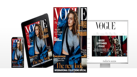 British Vogue across platforms 