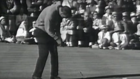 Video still from Rolex's Arnold Palmer film