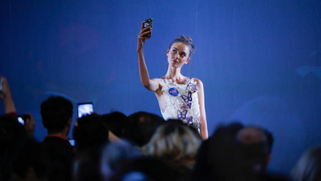 Vivienne Tam shows off Lenovo collaboration at NYFW runway show