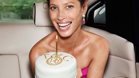 Christy Turlington-Burns wishing Town & Country a happy anniversary 
