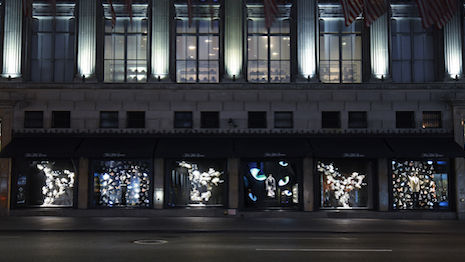 Alexander McQueen Parfum's windows at Saks Fifth Avenue 