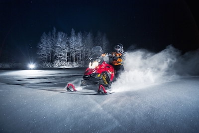 McLaren ice driving experience snowmobile