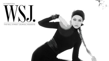 Gigi Hadid on WSJ. Magazine's October 2016 cover