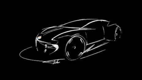 Sketch of an upcoming model by Fisker Inc. 