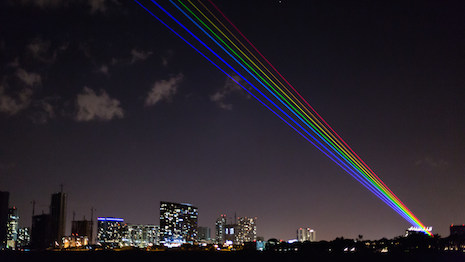 The #RitzRainbow during Art Basel Miami Beach