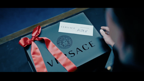 Still for Versace's holiday 2016 video 