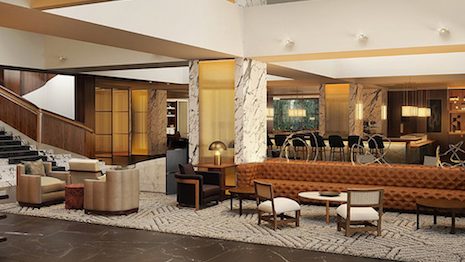 Four Seasons Houston's renovated lobby