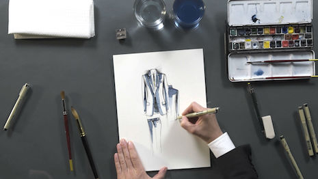 Brioni bespoke illustration 