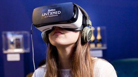 Virtual reality at LVMH's Luxury Lab during Viva Technology in 2016