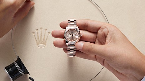 Swiss watchmaker Rolex accounts for 44 percent of all items registered on the site, proving to be thieves' favorite high-end snatch. Image credit: Rolex