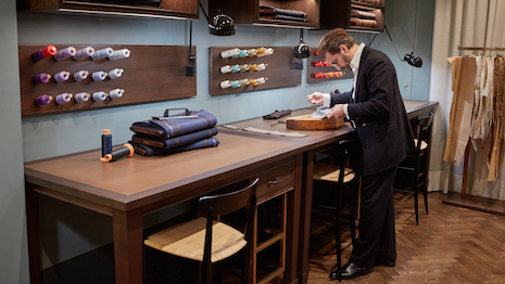 Zegna's master tailor at the Bespoke Atelier 