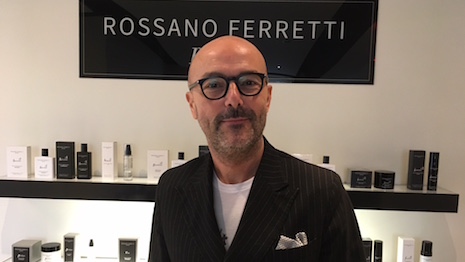 Rossano Ferretti in his midtown Manhattan hair salon in the famous Fuller Building