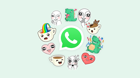 New face of messaging: WhatsApp stickers. Image credit: WhatsApp