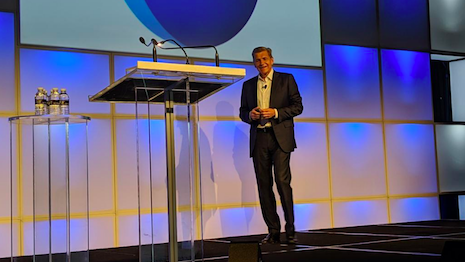 Procter & Gamble Co. chief brand officer Marc Pritchard is proposing a complete overhaul in the media supply chain process. Seen here giving his opening keynote address April 11, 2019 at the ANA Media Conference in Orlando, FL. Image credit: ANA