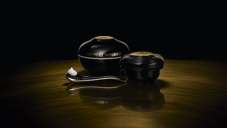 Guerlain’s Orchidée Impériale Black is a $1,330 cream with a $1,015 refill in a reusable porcelain jar made by Bernardaud