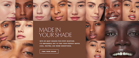 Estée Lauder's myriad shades for all skintones. Image credit: Estée Lauder