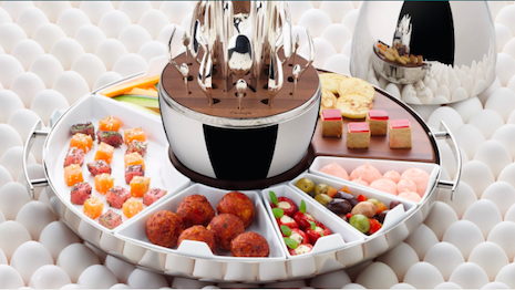 Little for everyone: Christofle mood party tray as part of its Art of Versatility approach. Image credit: Christofle