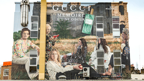 Gucci Mémoire d'une Odeur artwall in London. Image courtesy of Getty Images and Gucci