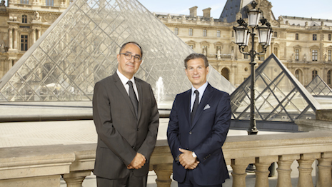 Jean-Luc Martinez, president-director of the Musée du Louvre, and Louis Ferla, CEO of Vacheron Constantin. Image courtesy of Vacheron Constantin