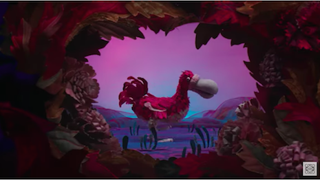 Still from the Otter's Tale, a 60-second fantastical short for the Loewe De Morgan capsule collection in time for the holidays. Image courtesy of Loewe