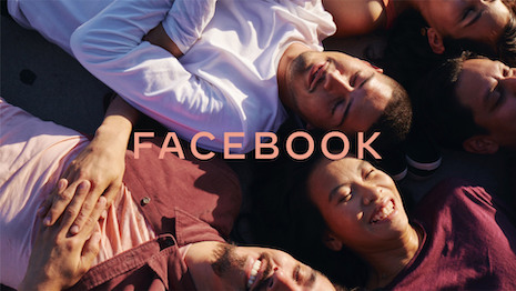 The new Facebook company logo is upper case to distinguish its from the lower-case logo of its Facebook app. Image credit: Facebook