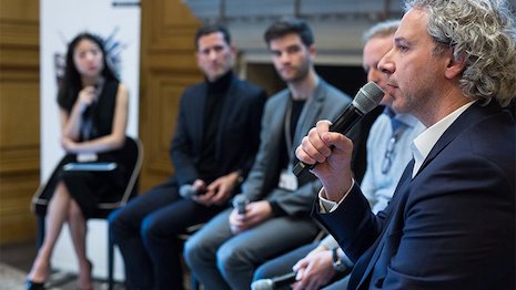 Antonio Carriero, chief digital and technology officer of Breitling, speaking last week at Luxury Society Paris Briefing. Image credit: Luxury Society