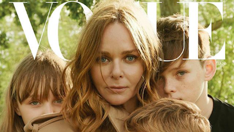 Stella McCartney, known for her eco-friendly approach, is the first fashion designer to appear on Vogue's cover. Image credit: Vogue